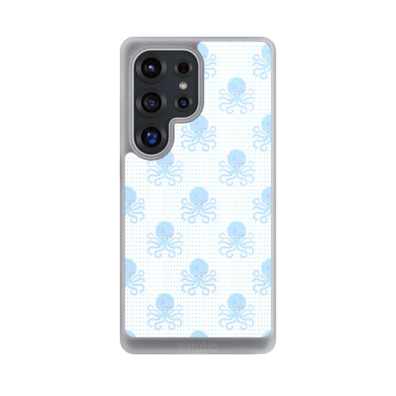 Galaxy S25 Ultra NIVOcore Blue Watercolor Octopus