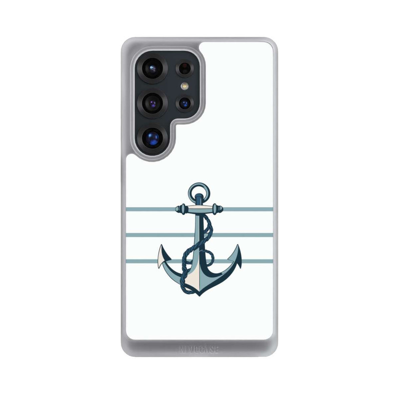 Galaxy S25 Ultra NIVOcore Anchor Line White mit KI