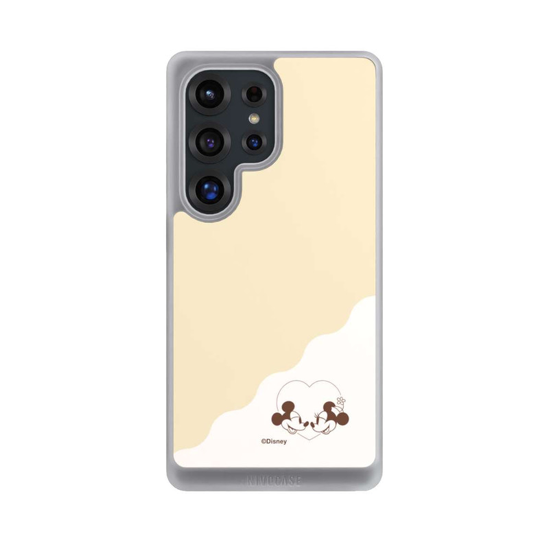 Galaxy S25 Ultra NIVOcore Mickey and Minnie Love Heart Beige