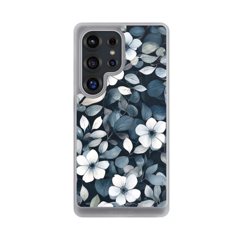 Galaxy S25 Ultra NIVOcore Blaue Negativblumen mit KI