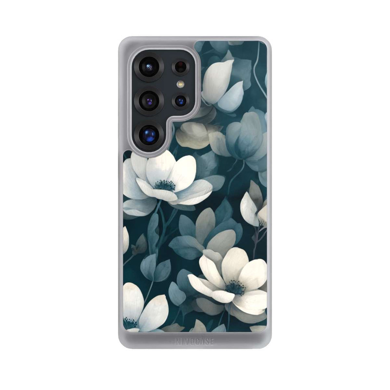 Galaxy S25 Ultra NIVOcore Petrolfarbene Negativblumen mit KI