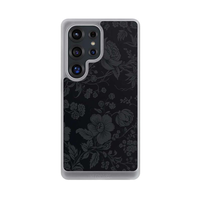 Galaxy S25 Ultra NIVOcore Dunkle Blumen Vintageoptik