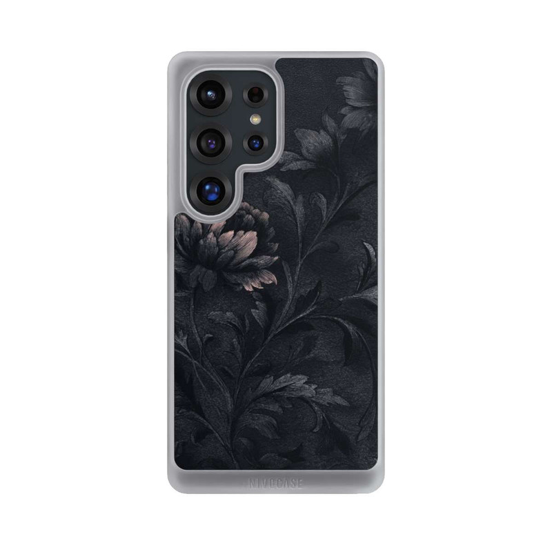 Galaxy S25 Ultra NIVOcore Dunkles Blumenmuster Vintage