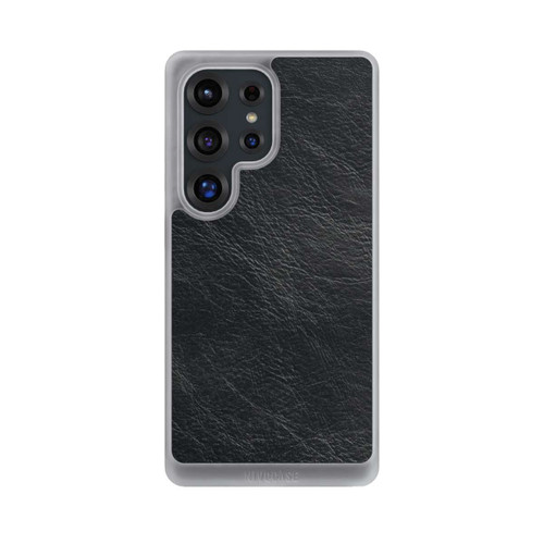 Samsung Galaxy S25 Ultra NIVOcore Schwarzer Lederlook Hintergrund