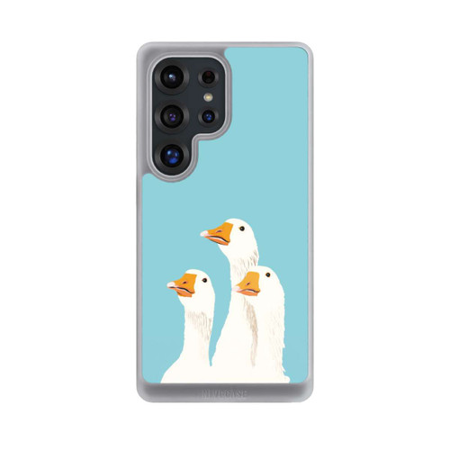 Samsung Galaxy S25 Ultra NIVOcore Three Geese Light Blue with AI