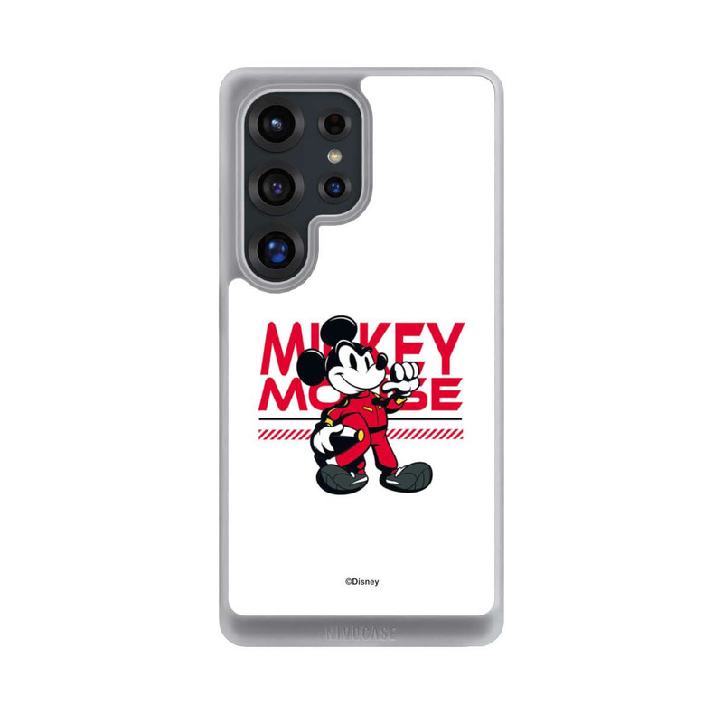 Galaxy S25 Ultra NIVOcore Micky Maus Rennfahrer Weiß