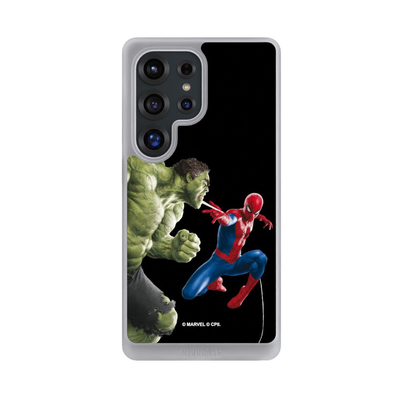 Galaxy S25 Ultra NIVOcore Spider-Man affronte Hulk