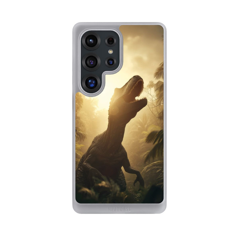Galaxy S25 Ultra NIVOcore Dinosaurier im Urwald mit KI