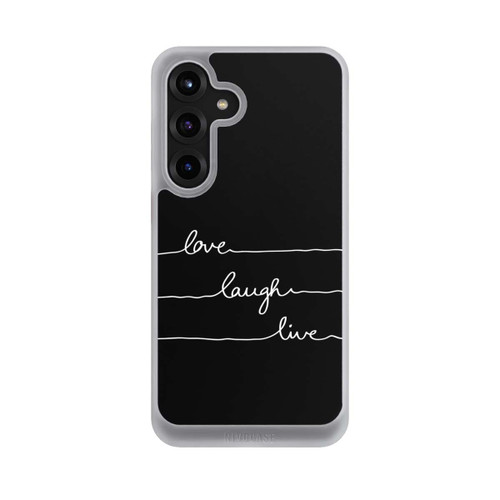 Samsung Galaxy S25+  NIVOcore Love Laugh Live blanc/noir