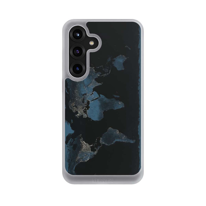 Galaxy S25 + NIVOcore Carte du Monde Nuit