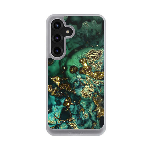Samsung Galaxy S25+  NIVOcore Cyan Glitzer Marmorlook