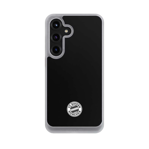 Samsung Galaxy S25+  NIVOcore Klassisches FCB Logo Klein - Weiß auf Schwarz