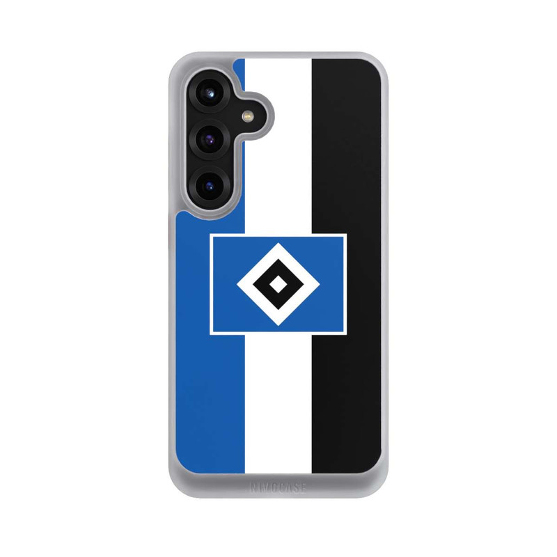 Galaxy S25 + NIVOcore HSV Streifen - Blau-Weiß-Schwarz