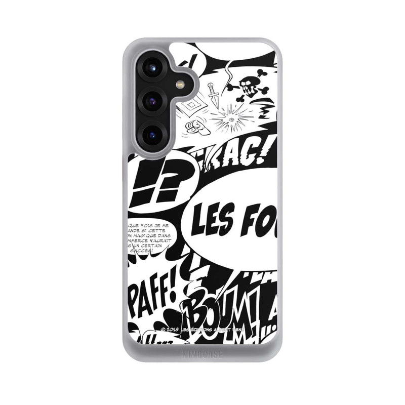 Galaxy S25 + NIVOcore Sprechblasen Asterix Schwarz