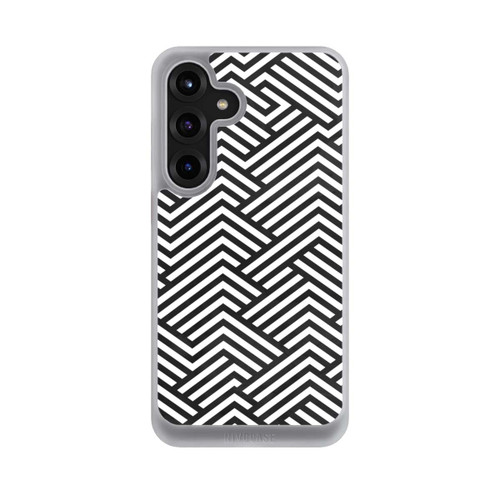 Samsung Galaxy S25+  NIVOcore Schwarz und Weiß ZigZag