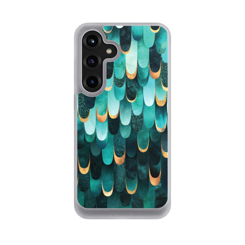 Samsung Galaxy S25+  NIVOcore Gefiedert Türkis Golddruck