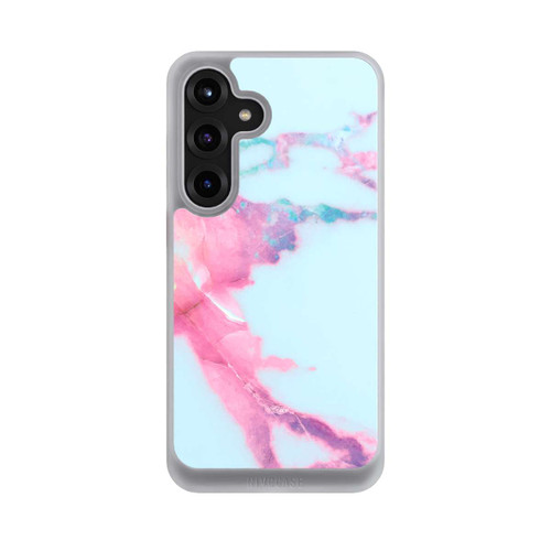 Samsung Galaxy S25+  NIVOcore Hellblauer schillernder Adermarmor