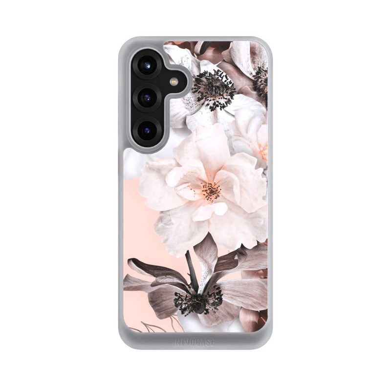 Galaxy S25 + NIVOcore Mur de fleurs roses