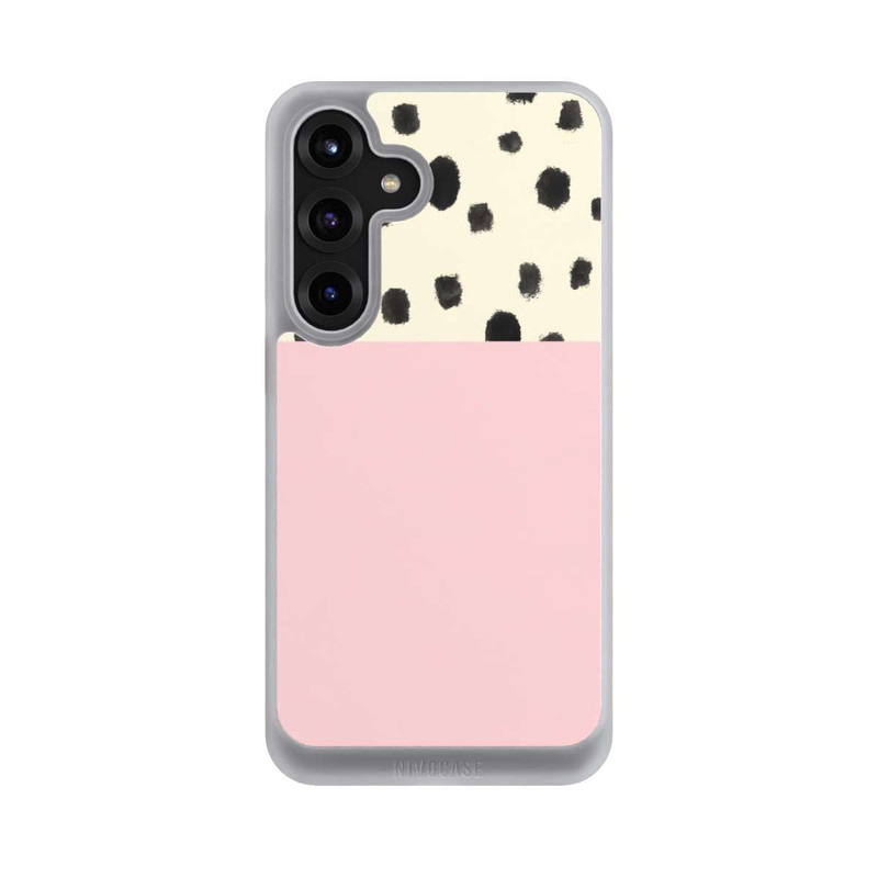 Galaxy S25 + NIVOcore Punkte und Rosa