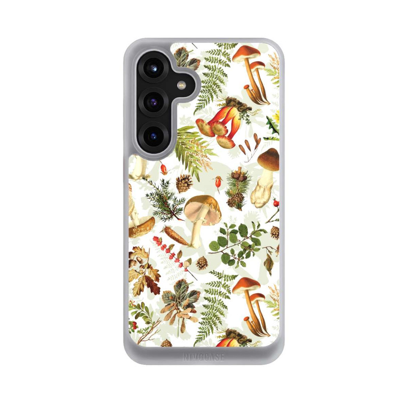 Galaxy S25 + NIVOcore Pilzmuster Weiß