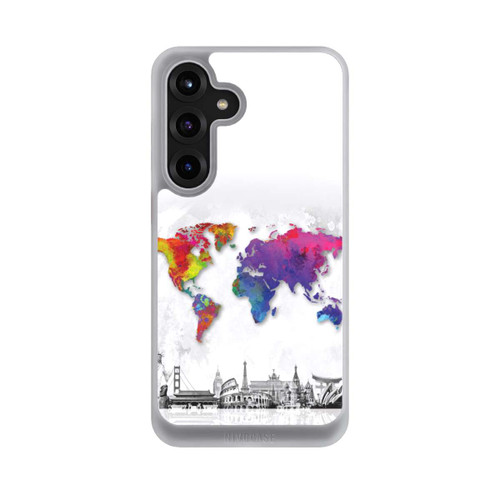 Samsung Galaxy S25+  NIVOcore Weltkarte mit Skyline