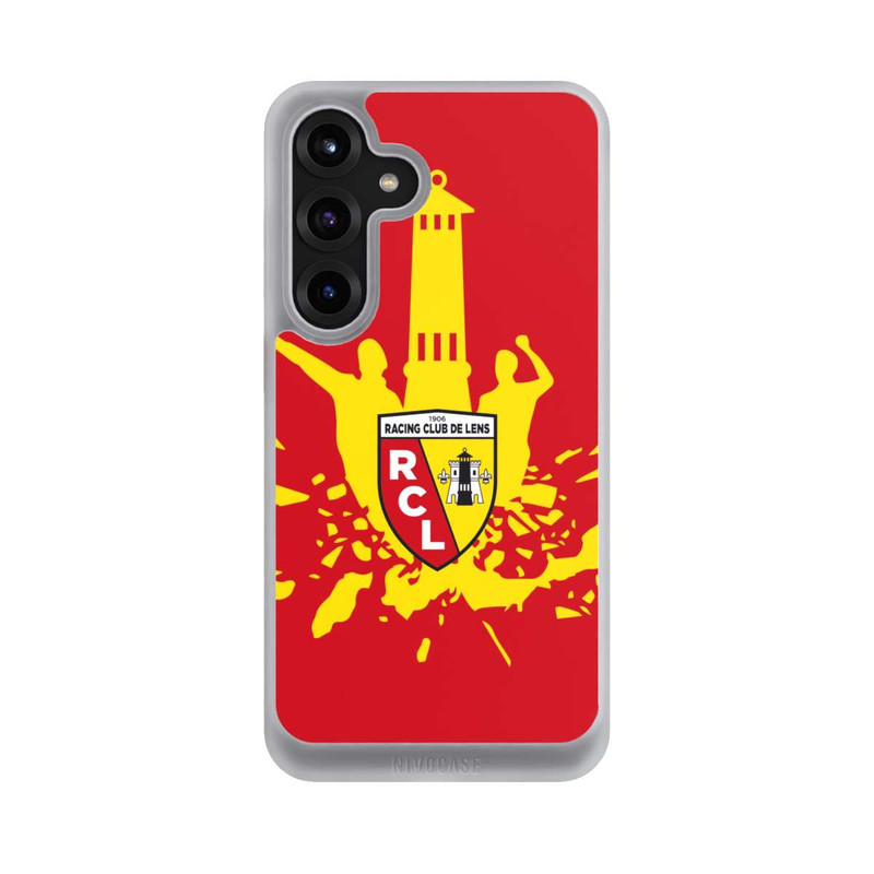 Galaxy S25 + NIVOcore RC Lens Turm Gelb auf Rot