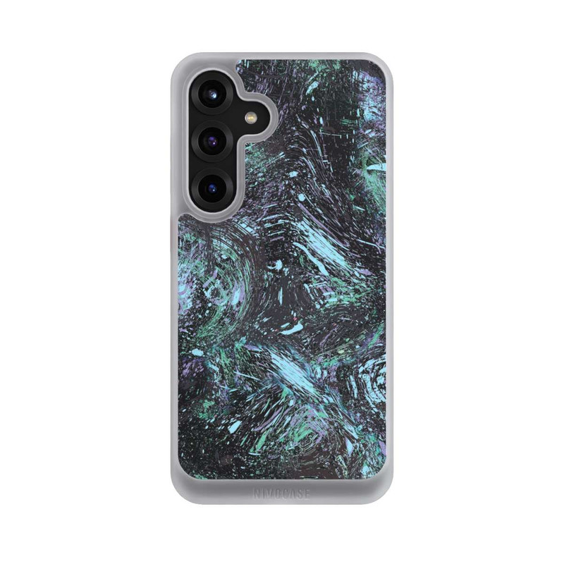 Galaxy S25 + NIVOcore Abstrakt tropfender Staub lila