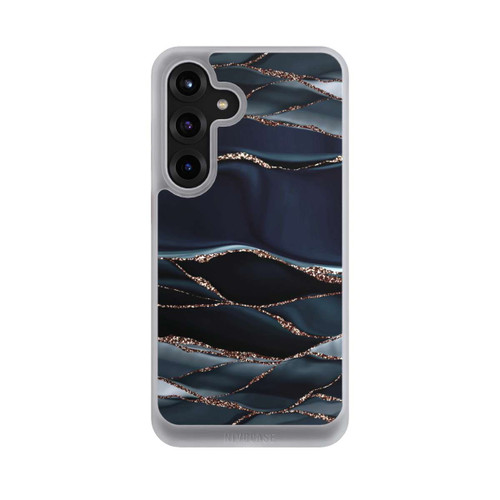 Samsung Galaxy S25+  NIVOcore Dunkelgraue Streifen goldener Look