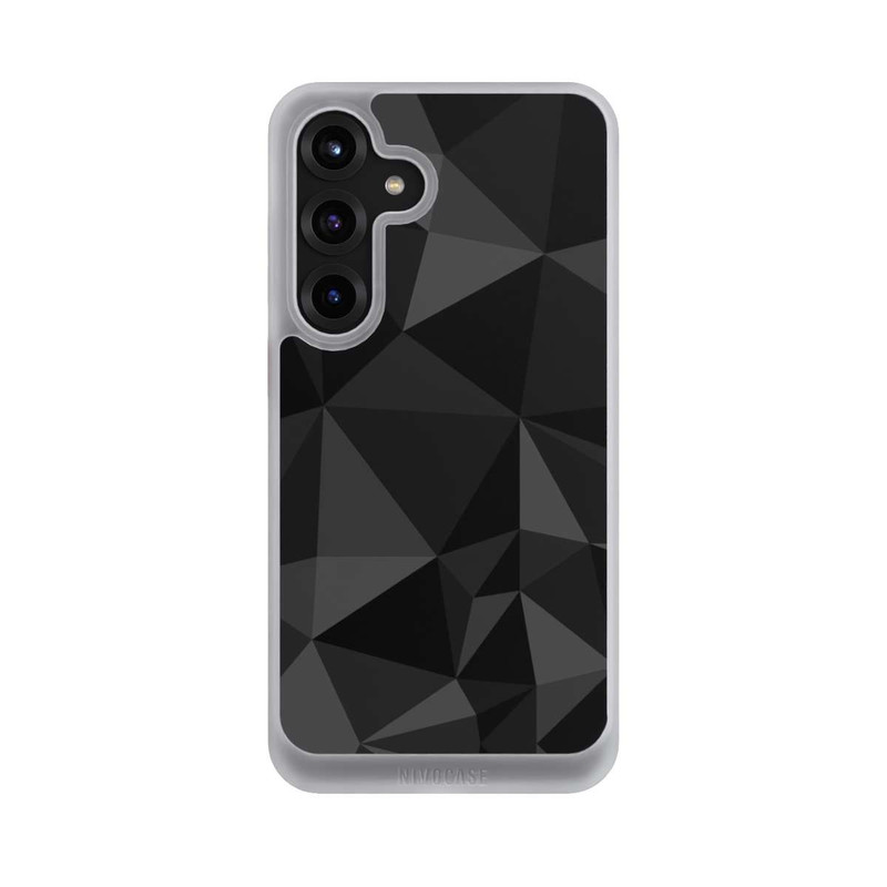 Galaxy S25 + NIVOcore Polygonmuster schwarz