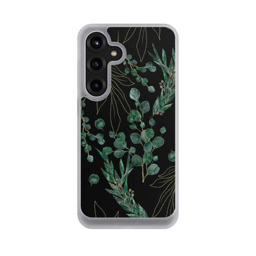 Samsung Galaxy S25+  NIVOcore Feuilles d'Eucalyptus Fond Noir
