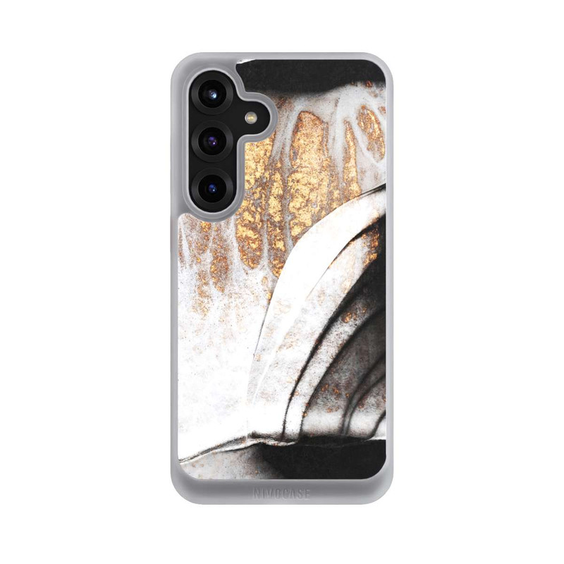 Galaxy S25 + NIVOcore Schwarze und goldene Adern