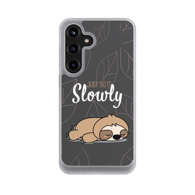 Galaxy S25 + NIVOcore Just Do It Slowly Sloth Grey