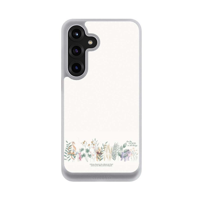 Galaxy S25 + NIVOcore Winnie Puuh und seine Freunde hinter Eukalyptus