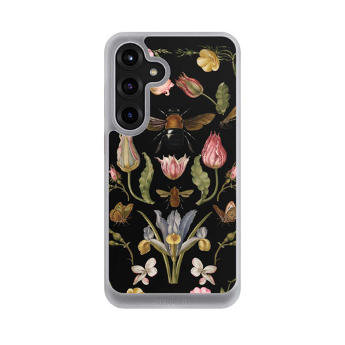 Samsung Galaxy S25+  NIVOcore Wildblumen und Biene Schwarz