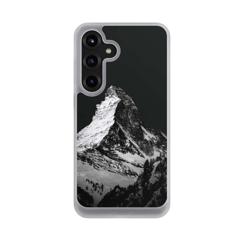 Galaxy S25 + NIVOcore Schneebedeckte Berge