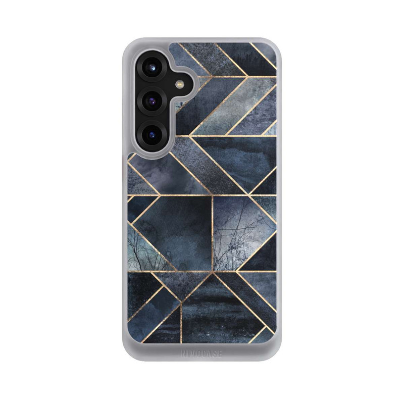 Galaxy S25 + NIVOcore Abstraktes Natur-Dunkelblau