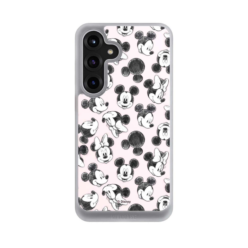 Galaxy S25 + NIVOcore Minnie & Mickey Viele Gesichter Pink