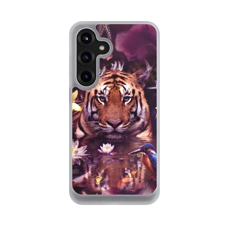 Galaxy S25 + NIVOcore Tiger Blumenrahmen