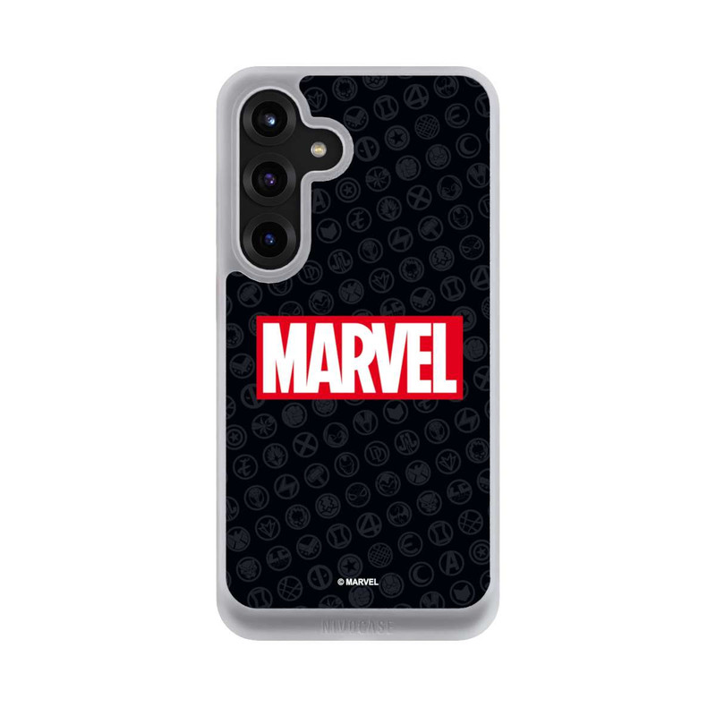 Galaxy S25 + NIVOcore Marvel Logo Black Red 