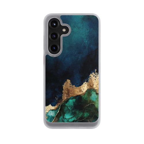 Samsung Galaxy S25+  NIVOcore Bleu pétrole avec or