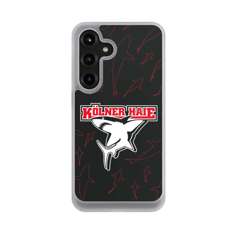 Galaxy S25 + NIVOcore Haie Muster Rot