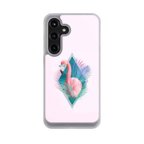 Samsung Galaxy S25+  NIVOcore Tropische Pflanzen Flamingo