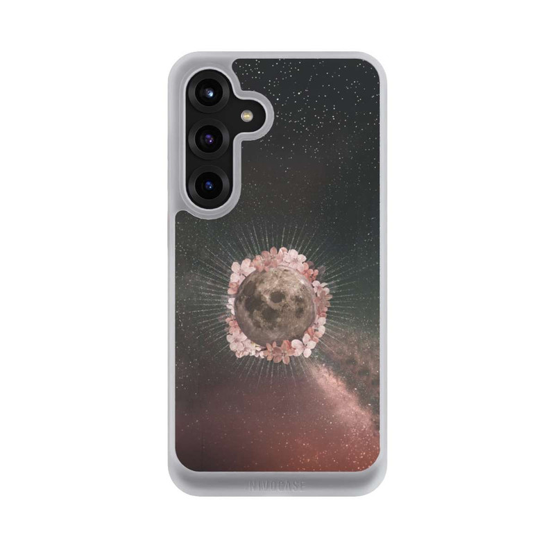 Galaxy S25 + NIVOcore Blumen und Mondlicht