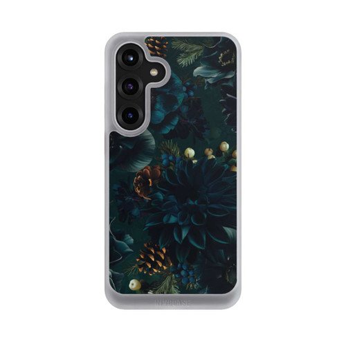 Samsung Galaxy S25+  NIVOcore Blumenmuster Grün und Blau