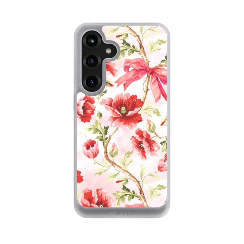 Galaxy S25 + NIVOcore Poppies Pattern Pink