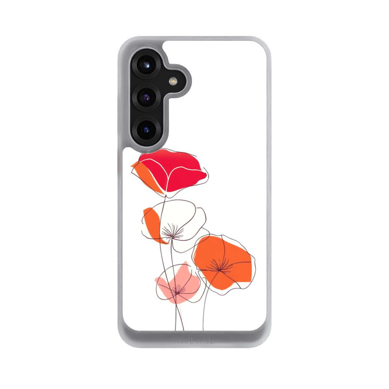 Galaxy S25 + NIVOcore Mohn Line Art