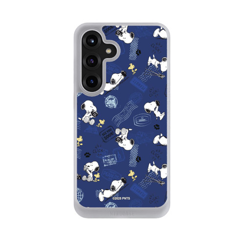 Samsung Galaxy S25+  NIVOcore Peanuts Travel Stamps Pattern Blue