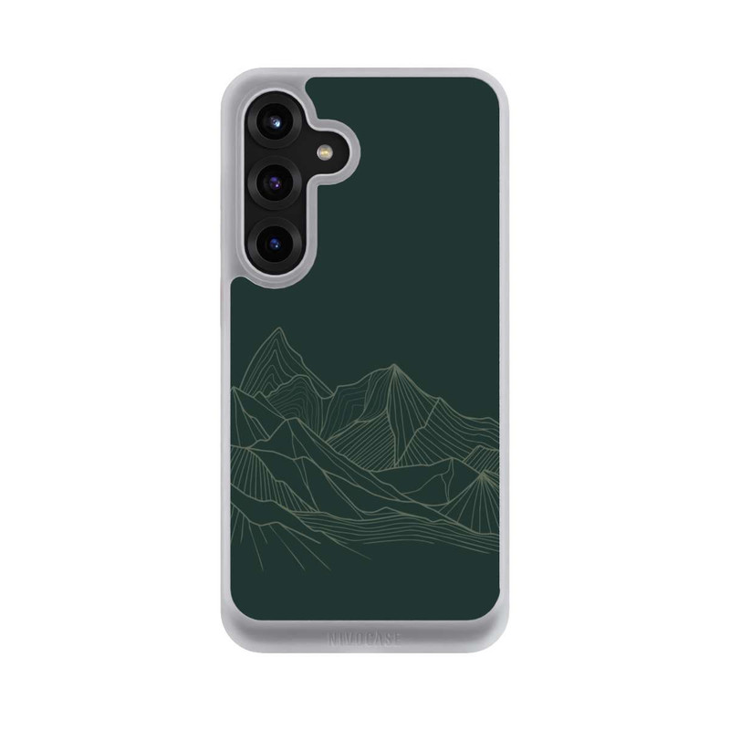 Galaxy S25 + NIVOcore Berg Line Art Grün