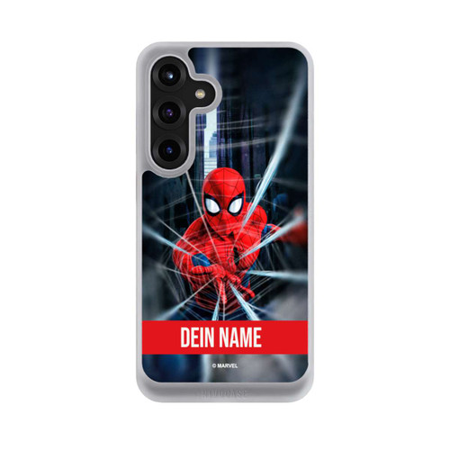 Samsung Galaxy S25+  NIVOcore Spiderman Webs in Action Personalisierbar