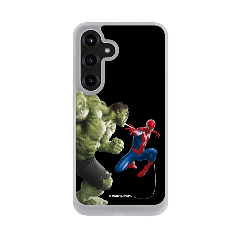 Galaxy S25 + NIVOcore Spider-Man und Hulk